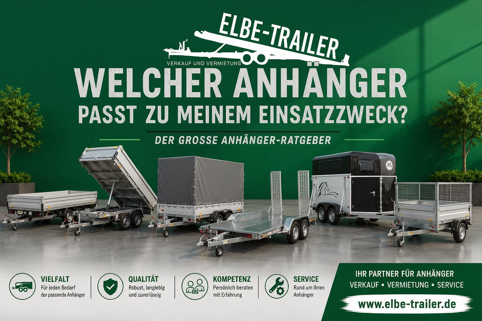 Welcher Anhänger passt zu meinem Einsatzzweck? Der große Ratgeber