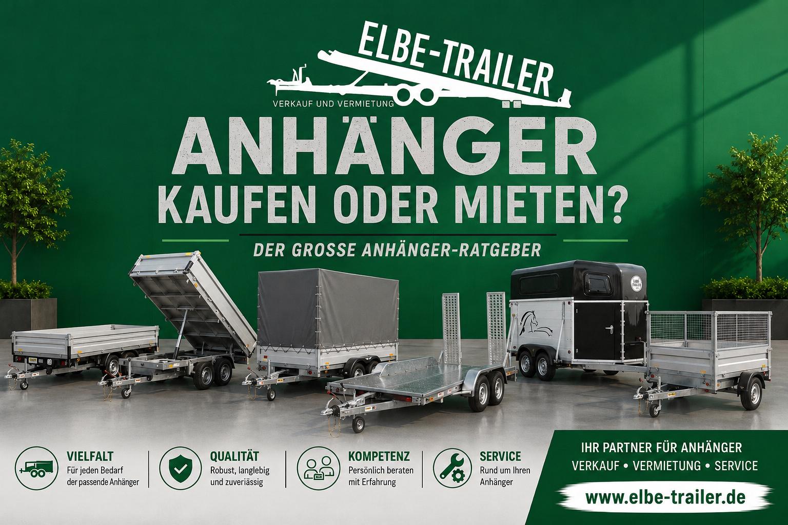 Anhänger kaufen oder mieten? Der große Ratgeber